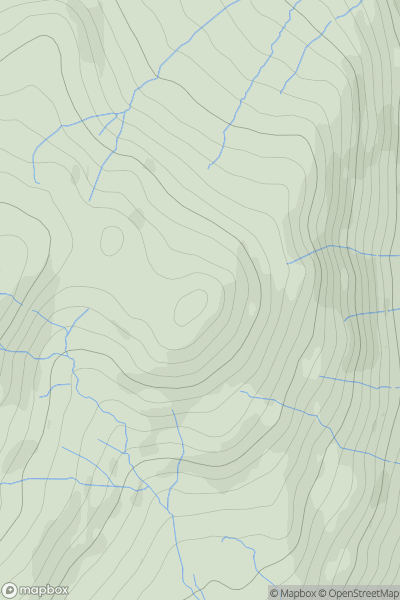Thumbnail image for Dod Hill [Lake District E] showing contour plot for surrounding peak